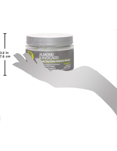 Mascarilla Hidratante Design Essentials Natural 340g Almendra Aguacate