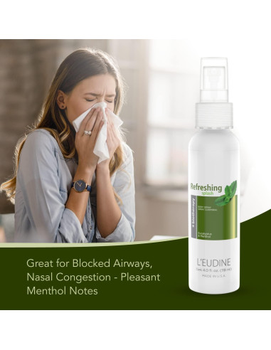 Spray Refrescante L'EUDINE 118 ml Eucalipto Menta Aloe