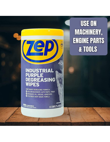 Toallitas Desengrasantes Zep Industrial Moradas 65 Unidades