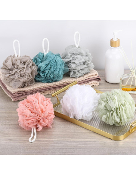 Esponjas de Ducha Exfoliantes BTYMS - Set de 6 Piezas 15cm Esponjas de Ducha Exfoliantes BTYMS - Set de 6 Piezas 15cm