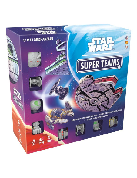Juego de Mesa Star Wars Super Teams - Carrera Estratégica Familiar Juego de Mesa Star Wars Super Teams - Carrera Estratégica Familiar