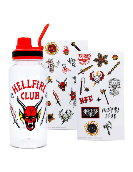 Botella de Agua Deportiva Toynk Club Hellfire 0.95L Rojo Botella de Agua Deportiva Toynk Club Hellfire 0.95L Rojo