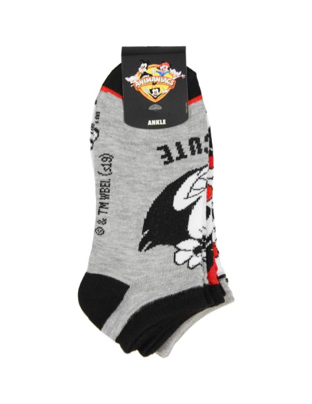 Conjunto de 3 Calcetines Tobilleros Bioworld Animaniacs Unisex Conjunto de 3 Calcetines Tobilleros Bioworld Animaniacs Unisex