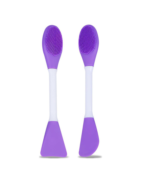 Cepillo Facial de Silicona Qiifaiikooii - 2 Pcs para Limpieza de Poros Cepillo Facial de Silicona Qiifaiikooii - 2 Pcs para Limpieza de Poros
