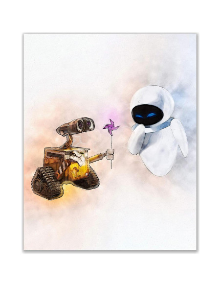 Conjunto de 3 Impresiones Wall-E Eve Acuarela 20x25 cm Conjunto de 3 Impresiones Wall-E Eve Acuarela 20x25 cm