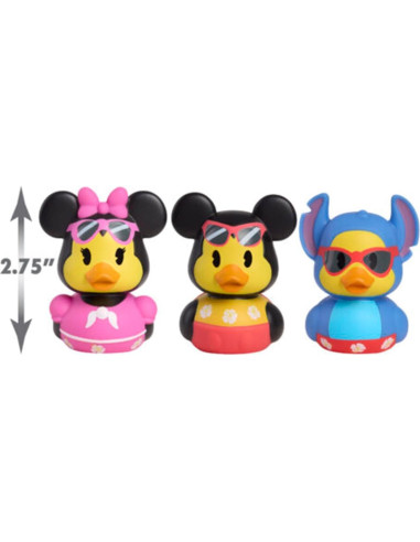 Conjunto Disney Duckaloos - 3 Figuras Mini Patitos de Goma