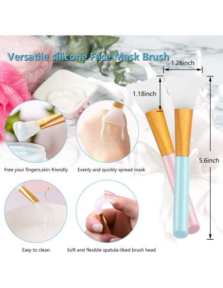 Kit de Cepillos Exfoliantes de Silicona Yokilly - 6 Piezas Kit de Cepillos Exfoliantes de Silicona Yokilly - 6 Piezas