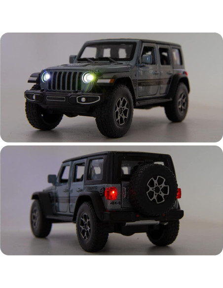 Coche de Juguete Wrangler WAKAKAC 1/32 Metal Retroceso Luz Sonido Coche de Juguete Wrangler WAKAKAC 1/32 Metal Retroceso Luz Sonido