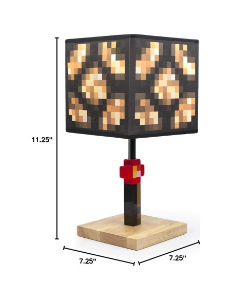 Lámpara de Escritorio LED Glowstone Minecraft 28.58 cm Lámpara de Escritorio LED Glowstone Minecraft 28.58 cm