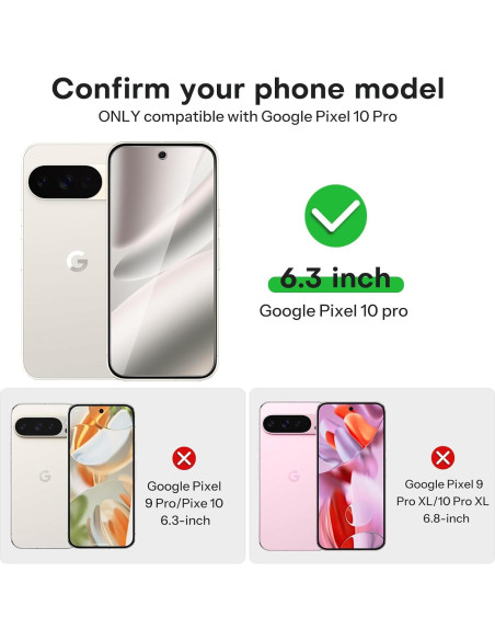 Protector de Pantalla y Lente OMOTON para Google Pixel 10 Pro Protector de Pantalla y Lente OMOTON para Google Pixel 10 Pro