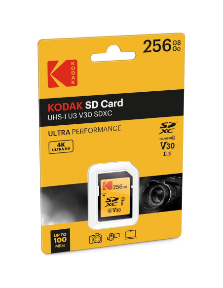 Tarjeta SDXC Kodak 256GB UHS-I U3 V30 Ultra 95MB/s Tarjeta SDXC Kodak 256GB UHS-I U3 V30 Ultra 95MB/s