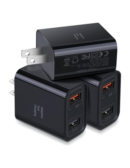 Cargador de Pared USB Dual Costyle 30W 2 Puertos Rápido Cargador de Pared USB Dual Costyle 30W 2 Puertos Rápido