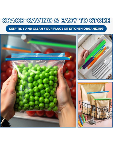 Sellador de Bolsas Reutilizable SUM-UP - 21 Clips de Comida