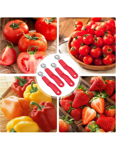 Herramienta Descorazonadora de Tomate y Fresa KCMOSGI - Acero Inoxidable