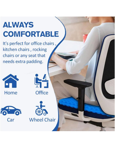 Cojín de Gel Helishy Rectangular 40x35cm Antideslizante