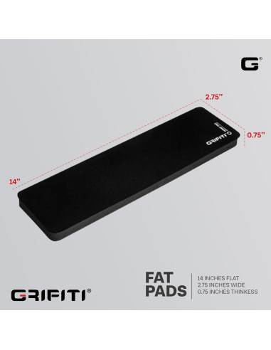 Almohadilla Gruesa para Muñeca Grifiti 35.6 x 7 x 1.9 cm Ergonómica