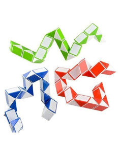 Cubos de Puzle Serpiente Fidget Neliblu - Paquete de 3 Colores