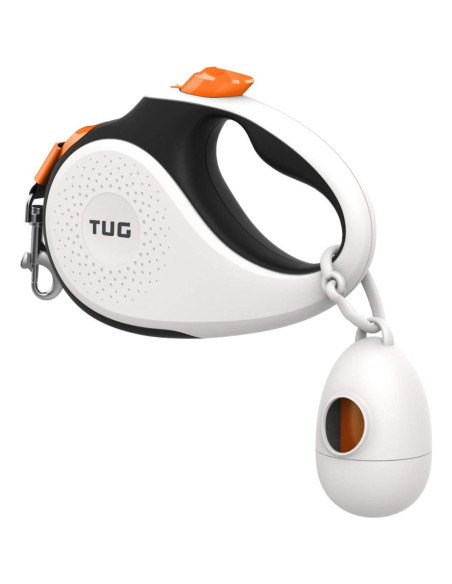 Correa Retráctil TUG Pequeña 4.88m con Dispensador de Bolsas Correa Retráctil TUG Pequeña 4.88m con Dispensador de Bolsas