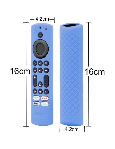 Funda de Silicona Azul Brillante LEFXMOPHY para Control Remoto Toshiba/Insignia