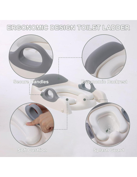 Asiento de Entrenamiento para Baño Mangohood MTT5 Gris Asiento de Entrenamiento para Baño Mangohood MTT5 Gris