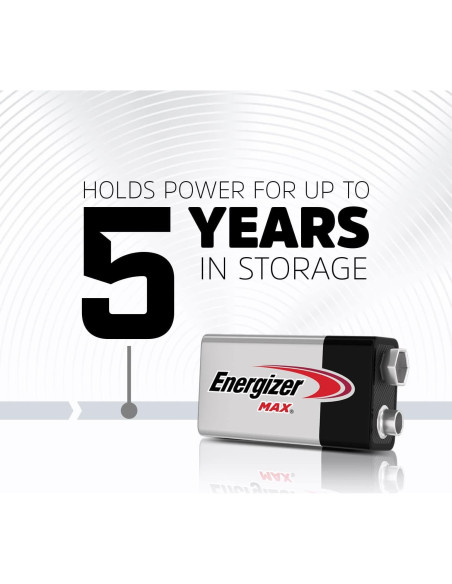 Baterías Alcalinas Energizer MAX 9V - Paquete de 8 Unidades Baterías Alcalinas Energizer MAX 9V - Paquete de 8 Unidades