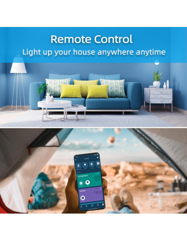 Interruptor de Luz Inteligente YNF Wi-Fi 2.4GHz con Control por Voz