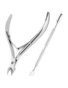 Kit Profesional de Recortador de Cutículas Metal Zhyu 2 Pcs