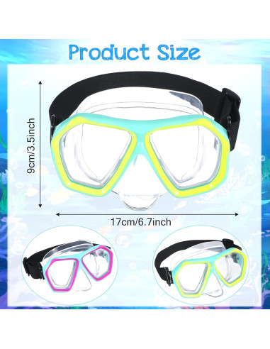 Gafas de Natación Adulto PercyEffie con Cubierta Nasal 180