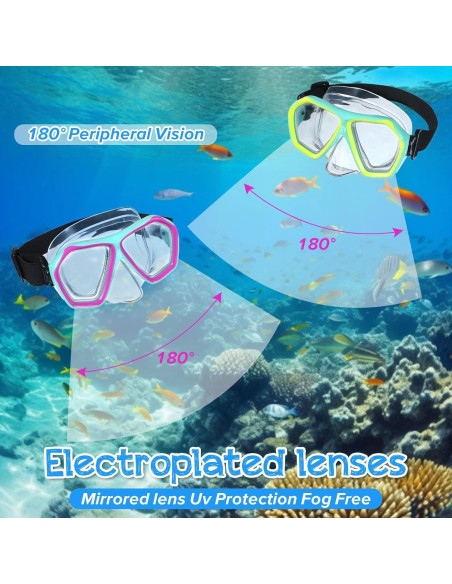 Gafas de Natación Adulto PercyEffie con Cubierta Nasal 180 Gafas de Natación Adulto PercyEffie con Cubierta Nasal 180