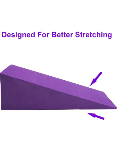 Cuñas de Espuma para Yoga DEAYOU 2 Pack 33 cm EVA Púrpura