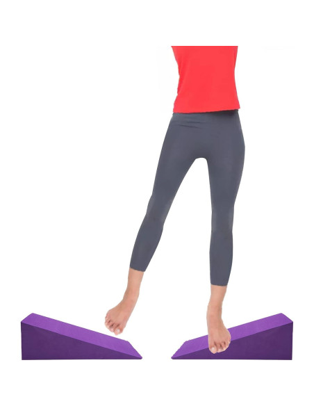 Cuñas de Espuma para Yoga DEAYOU 2 Pack 33 cm EVA Púrpura Cuñas de Espuma para Yoga DEAYOU 2 Pack 33 cm EVA Púrpura