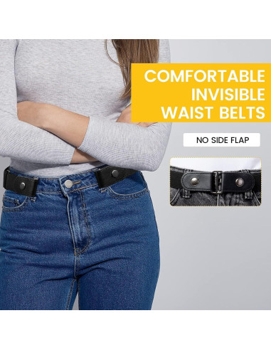 Cinturón Elástico Invisible Ajustable para Mujeres y Hombres 110 cm