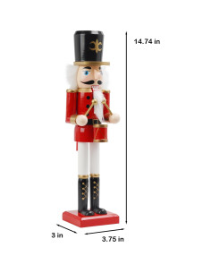 Figurita Cascanueces Rojo 37.5 cm - Newman House Studio 2