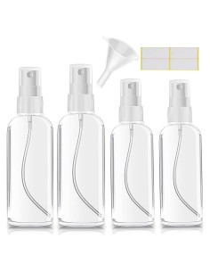 Botellas de Spray Plásticas Xolaawa 4 Piezas 30ml y 50ml