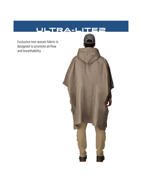 Poncho de Lluvia Impermeable FROGG TOGGS Ultra-Lite2 Caqui Poncho de Lluvia Impermeable FROGG TOGGS Ultra-Lite2 Caqui
