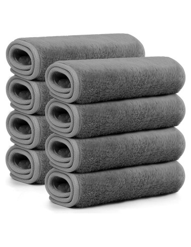 Paquete de 8 Toallas Desmaquillantes HealAge Microfibra 33x18cm