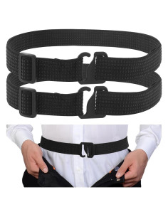 Cinturones Antideslizantes para Camisas Qianyu - 2 Pcs Ajustables