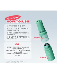 Inhalador Nasal Portátil Montue - Aceites Esenciales Naturales 2