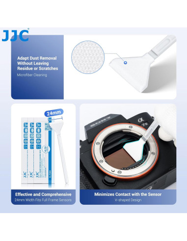 Kit de Limpieza de Sensor 24pcs Microfibra 36mm para Cámara