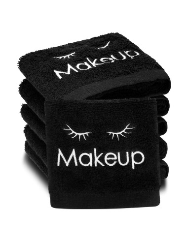 Toallas de Maquillaje Negras Reutilizables Shimeyao 33x33 cm