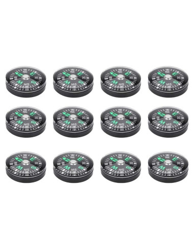 Brújula Mini de 20mm Genérico - 12 Unidades Llenas de Aceite