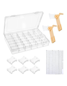 Organizador de Hilos de Bordado Prasacco 150 Bobinas 36 Compartimentos