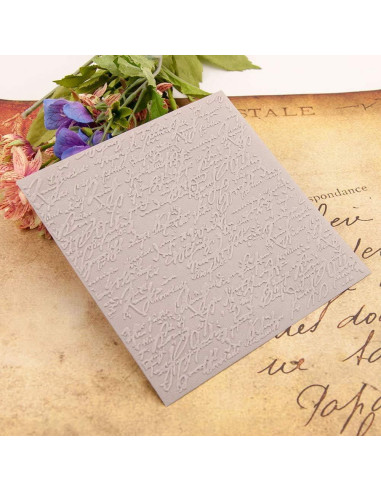 Plantilla de Embossing Plástico KWELLAM 15x15cm para Manualidades