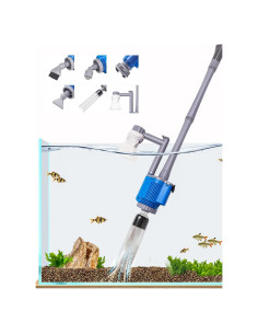 Limpiador de Grava para Acuarios UPETTOOLS 6 en 1 28W 1700L/h