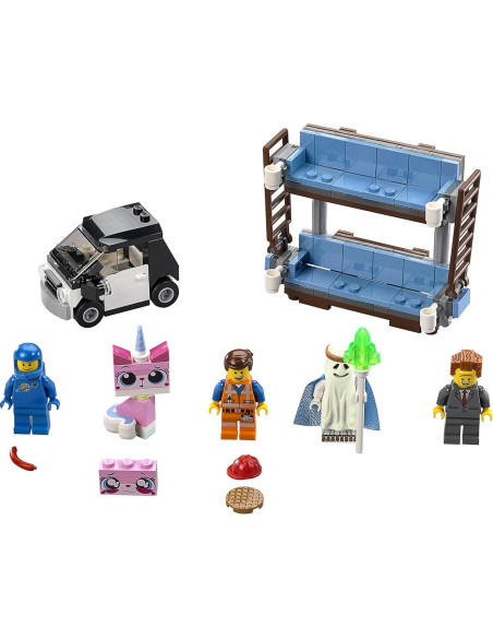 Sofá de dos pisos LEGO Movie con 4 minifiguras y accesorios Sofá de dos pisos LEGO Movie con 4 minifiguras y accesorios