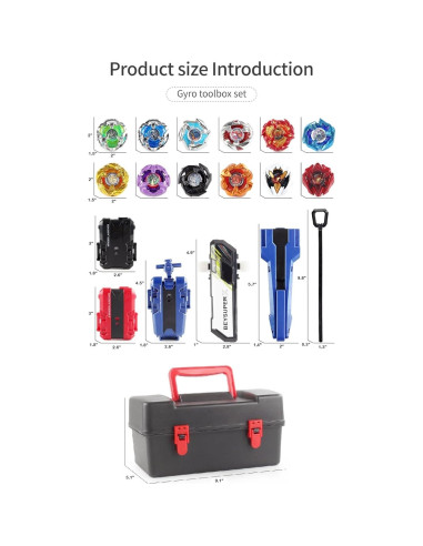 Conjunto de Tops de Batalla Metal Fusion EDWARD GOME 12 Giros