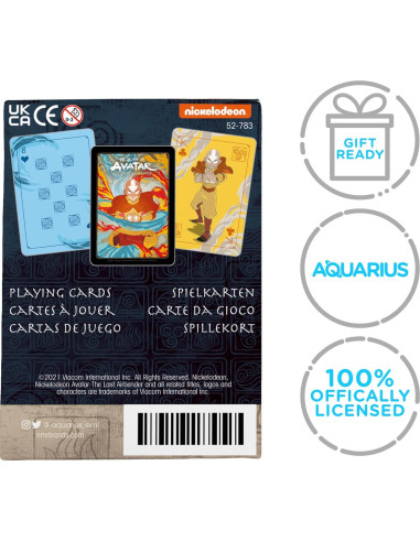 Baraja de Cartas Avatar: La Leyenda de Aang - AQUARIUS