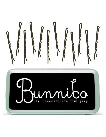 Horquillas Antideslizantes Bunnibo - Set de 12 Grandes Marrón Horquillas Antideslizantes Bunnibo - Set de 12 Grandes Marrón