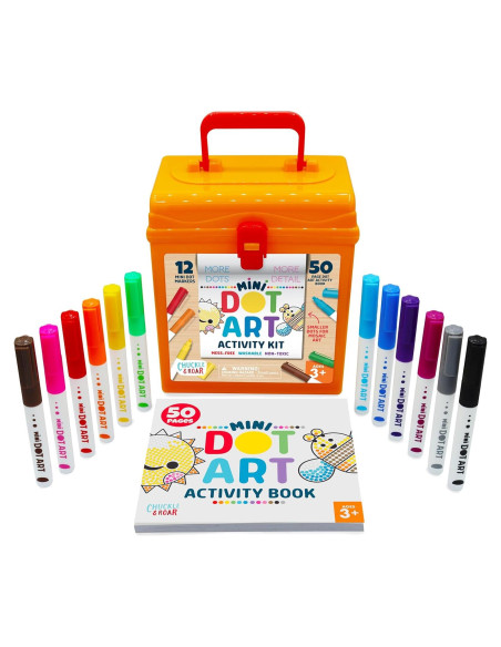 Kit de Actividades de Puntos Chuckle & Roar - 12 Marcadores Lavables Kit de Actividades de Puntos Chuckle & Roar - 12 Marcadores Lavables