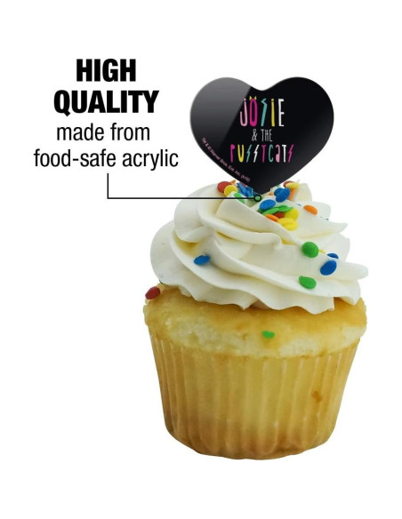 Palillos Decorativos para Cupcakes Riverdale Josie & the Pussycats - Set de 6 Palillos Decorativos para Cupcakes Riverdale Josie & the Pussycats - Set de 6
